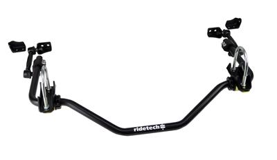 Ridetech Sway Bar, MUSCLEbar, Solid, Steel, Black, Rear, 1 in., Chevy, Kit - 11289102