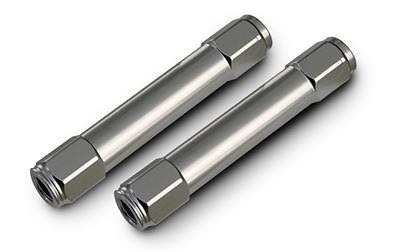 Ridetech Tie Rod Sleeves, Billet, Clear Anodized, Chevrolet, Pair - 11359400