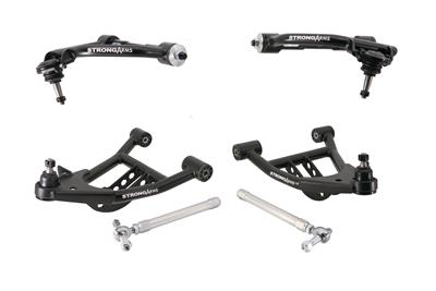 Ridetech Control Arms, Tru Turn StrongArms Package, Tubular, Steel, Black Powdercoated, Chevrolet - 11399599