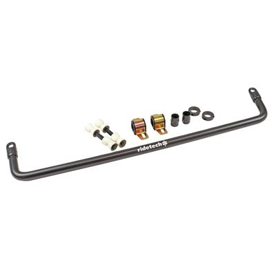 Ridetech Sway Bar, MUSCLEbar, Solid, Steel, Black Powdercoated, Front, Chevy Corvette, Kit - 11539120