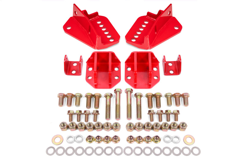 BMR Suspension BMR 64-72 GM A-Body Coilover Conversion Kit Rear Adjust Shock Mt w/o CAB - Red CCK402R