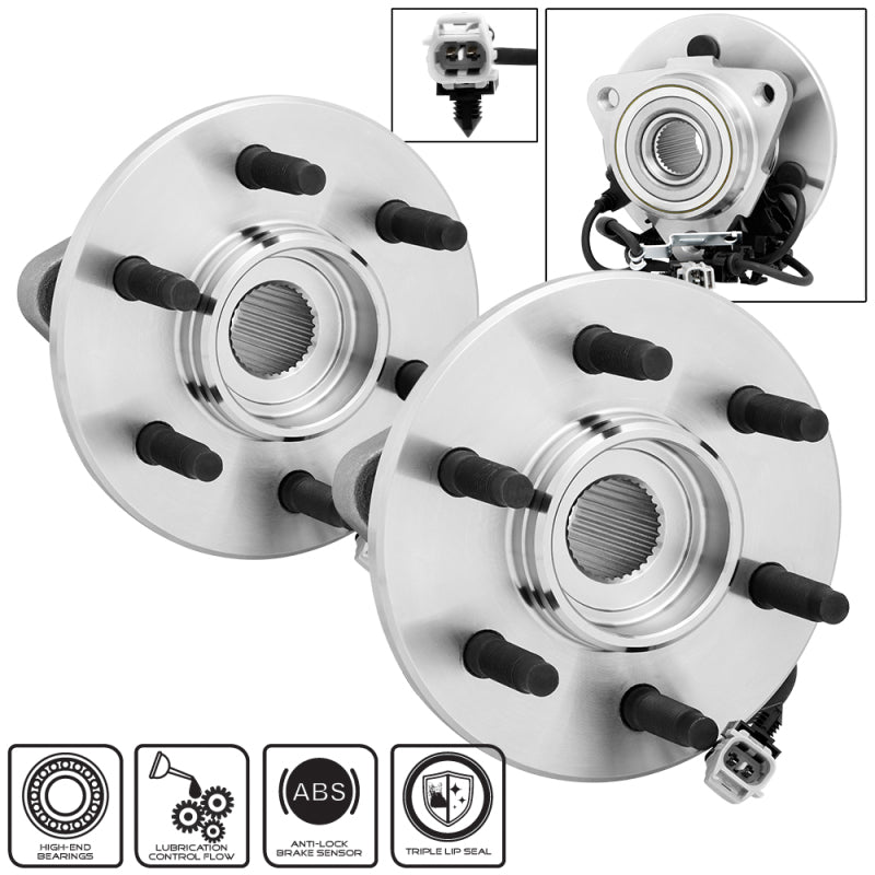 Spyder xTune Wheel Bearing and Hub 4WD Abs Dodge Dakota 97-04 - Front Left and Right BH-515008-09 9939204