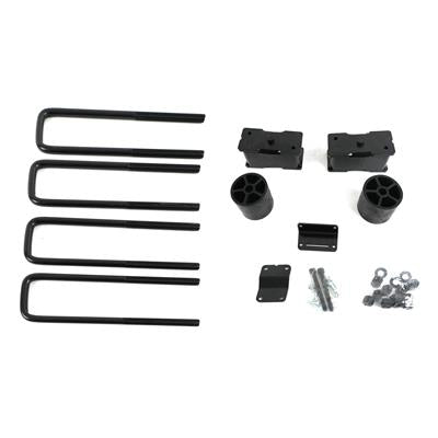 BDS Lift Kit Component Box, Rear, Lift Blocks, 3 in. Thick, U-Bolts, Brackets, Hardware, Kit - BDS011316