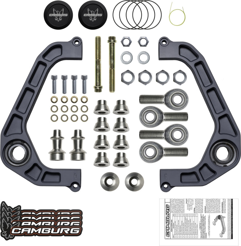 Camburg Ford F-150 2WD/4WD 21-23 Kinetik V2 Performance Billet Uniball Upper Arms CAM-110211-GRY