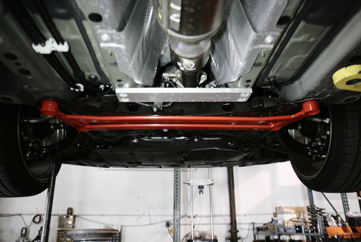 Megan Racing Red Front Lower H Brace for 2020+ Toyota Corolla - SB-HBTCO19-R