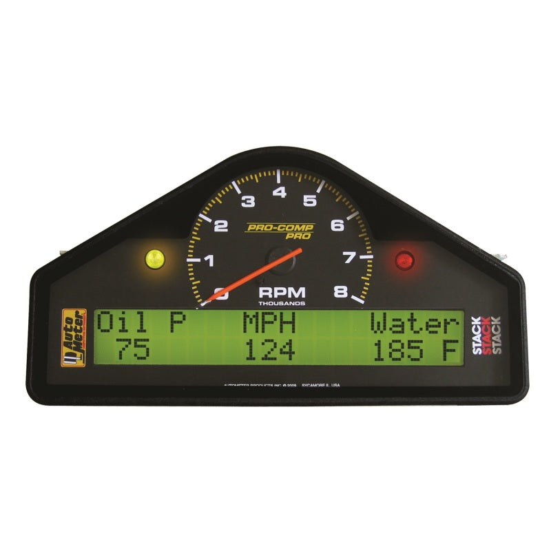 AutoMeter Street Dash Display 8K RPM/MPH/Oilp/Oilt/Wtmp/Volt Pro-Comp 6002