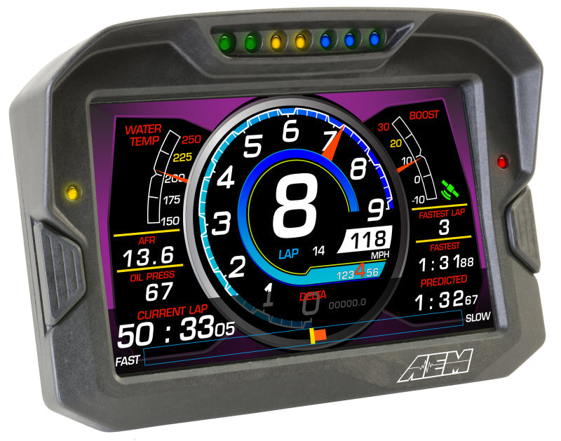 AEM Electronics Digital Dash, CD-7G, Carbon Housing, GPS, CAN Bus, Kit