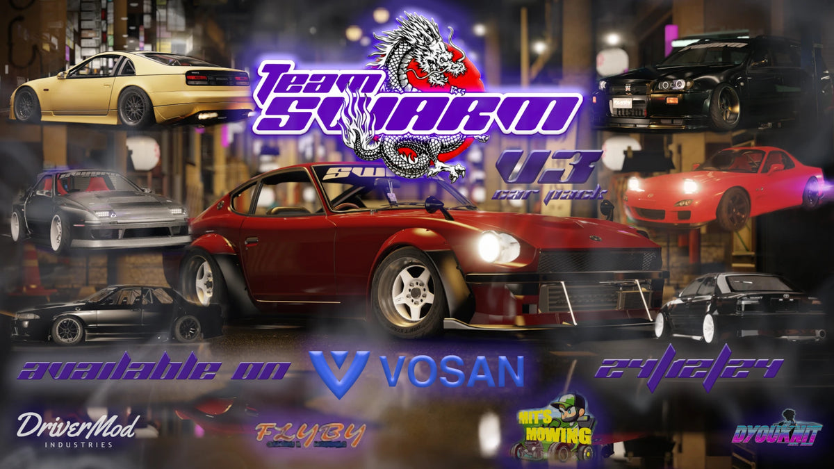 SWARM Pro Assetto Corsa Drift Car Pack (Free Download)