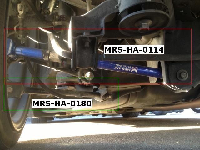 Megan Racing - Rear Traction Rod for Acura Tsx 09-14 High Strength Steel Adjustable 1° MRS-HA-0180-III