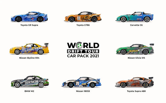 World Drift Tour 2021 Car Pack for Assetto Corsa