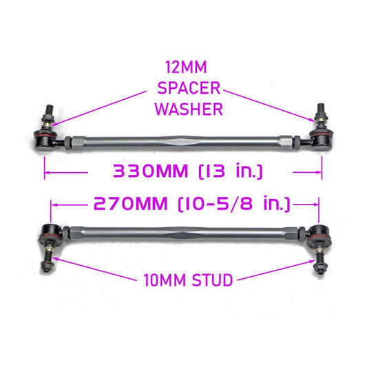 Godspeed Hyundai Kona 2019-2023 Front Sway Bar Adjustable Links, OE Replacement