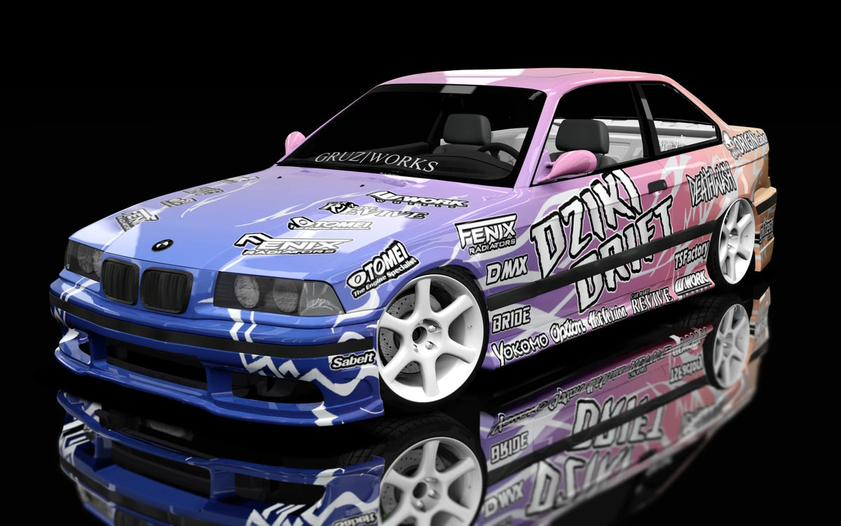 Dziki Drift BMW E36 M50B20 Turbo for Assetto Corsa